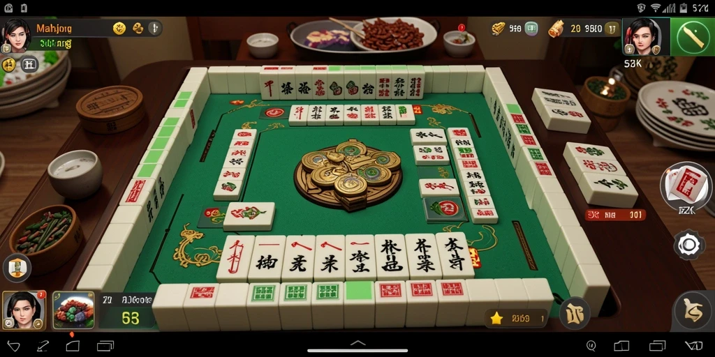 Screenshot utama 5ZK menunjukkan gameplay Mahjong yang menarik.
