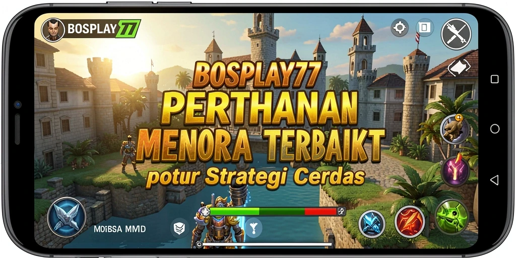 Tampilan menarik dari gameplay Tower Defense BOSPLAY77.