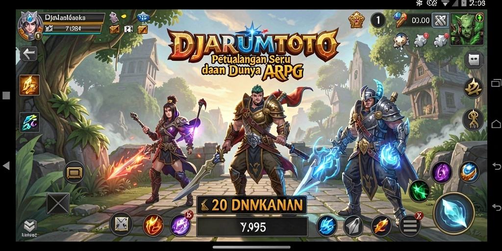 Screenshot gameplay <strong>DJARUMTOTO</strong> menampilkan aksi pertempuran yang mendebarkan.