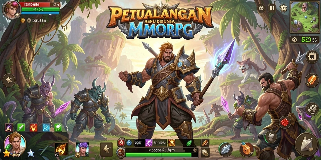 Tampilan gameplay menakjubkan dalam DMD686, menunjukkan dunia yang penuh warna.