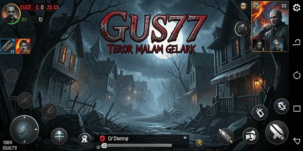 Screenshot GUS77 menunjukkan suasana horor yang menegangkan.
