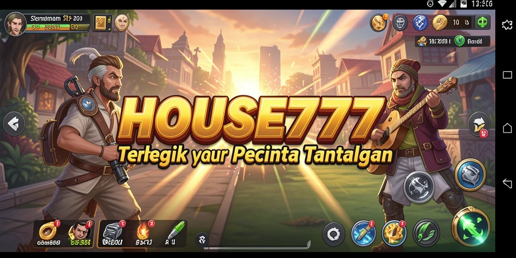 Screenshot gameplay <strong>HOUSE777</strong> dengan pertempuran strategi yang mendebarkan.