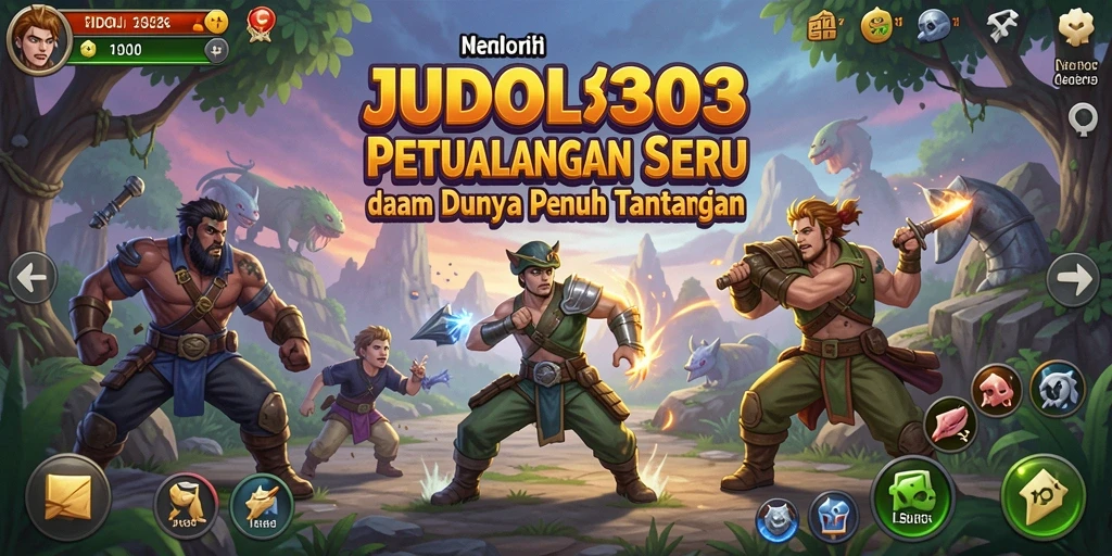 Tampilan gameplay <strong>JUDOL303</strong> yang seru dengan aksi petualangan yang mendebarkan.