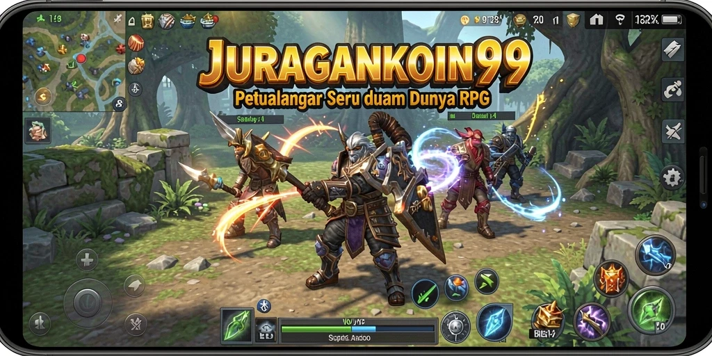 Tangkapan layar dari gameplay RPG JURAGANKOIN99 yang menakjubkan.