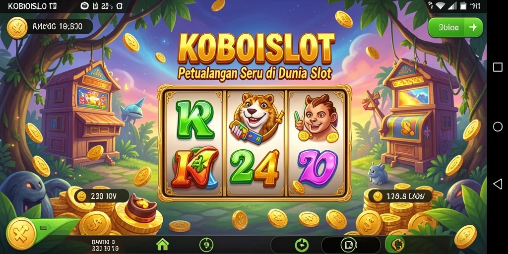 Tampilan gameplay petualangan di KOBOISLOT yang memukau.