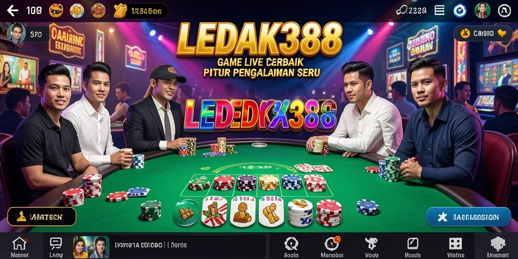 Tampilan gameplay Live Casino yang menarik di LEDAK388.