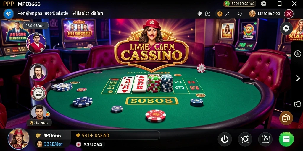 Screenshot MPO666 yang menampilkan dealer langsung dan gameplay menarik.