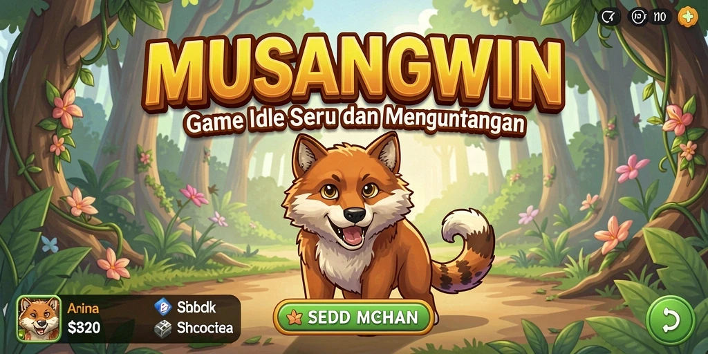 Screenshot utama <strong>MUSANGWIN</strong> menunjukkan gameplay menarik dari game Idle.