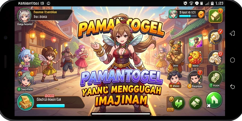 Screenshot gameplay PAMANTOGEL yang menampilkan karakter anime menarik.