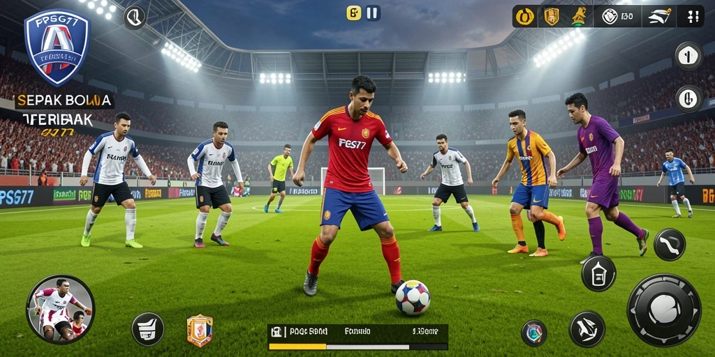 Tampilan gameplay intens dari permainan PSG77.