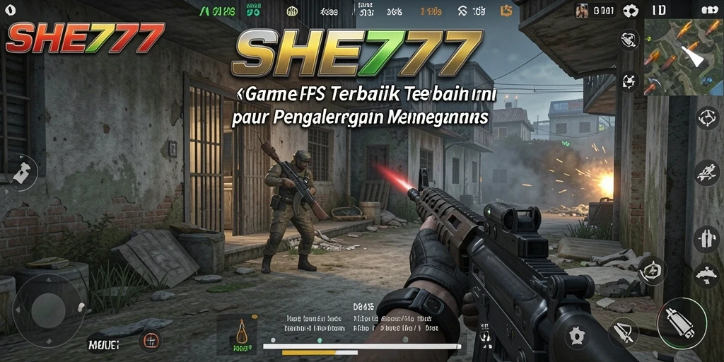 Gameplay seru dalam SHE777 dengan aksi FPS penuh tantangan.