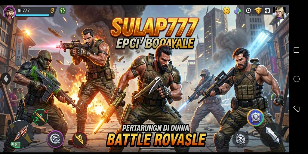 Gameplay seru SULAP777 dalam pertempuran Battle Royale.