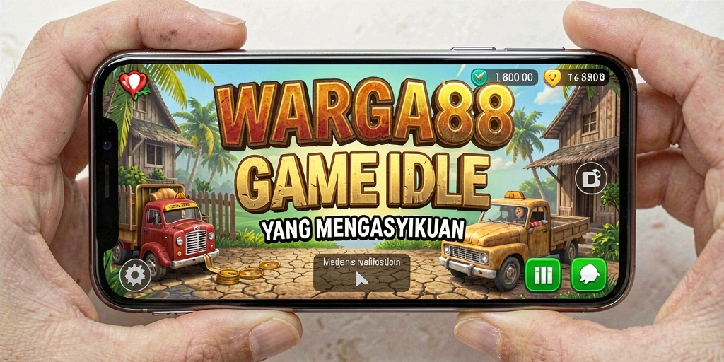 Screenshot gameplay WARGA88 yang menampilkan karakter dan aktivitas Idle.